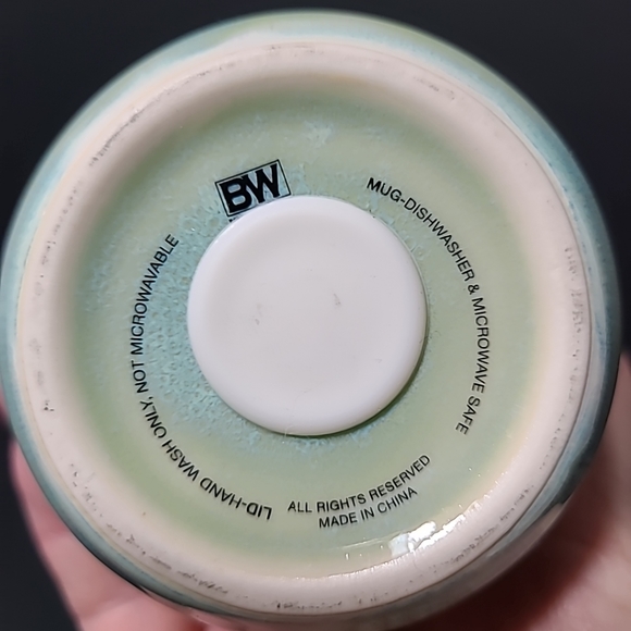 BW Ceramic Coffee/Tea Travel Mug With Natural Bamboo Lid - Picture 2 of 5